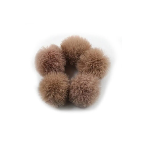 Corneeltje Wol - kinder pompons bruin Kinder pompons (imitatie bont pompons)