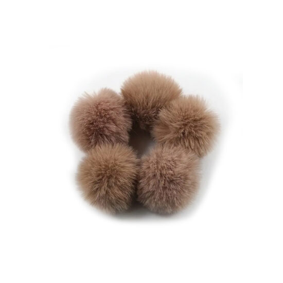 Corneeltje Wol - kinder pompons bruin Kinder pompons (imitatie bont pompons)