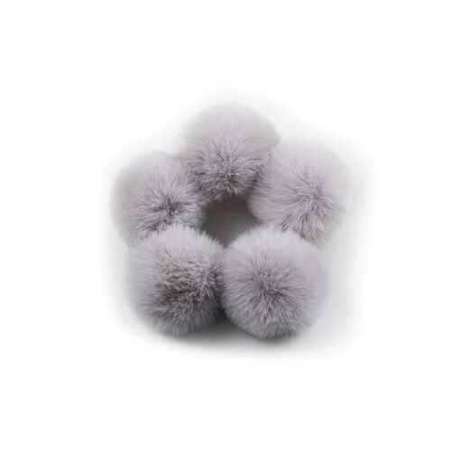 Corneeltje Wol - kinder pompons grijs Kinder pompons (imitatie bont pompons)