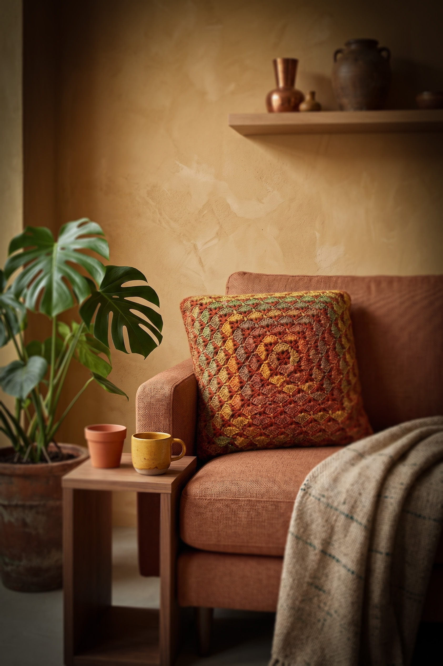 Corneeltje-Wol-kussen Authum Fall Haakpakket - Kussen Bavarian Autumn