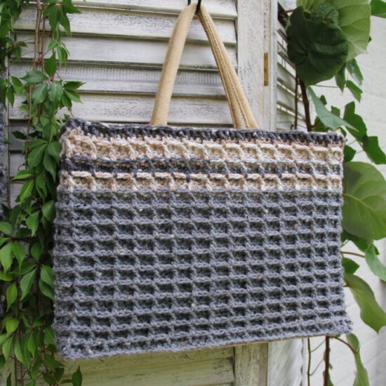 Haakpakket - Tas Stoer + Stoere Muts- Wafflestitch - Scandi