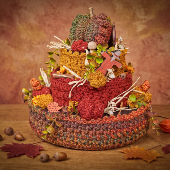Corneeltje Wol - Authumn-is-coming-cake-sfeerfoto Haakpakket - Autumn is coming cake - Stoer & Stijlvol 64