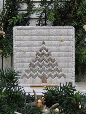 Bargello pakket - Christmas tree in frame - Cor & Co