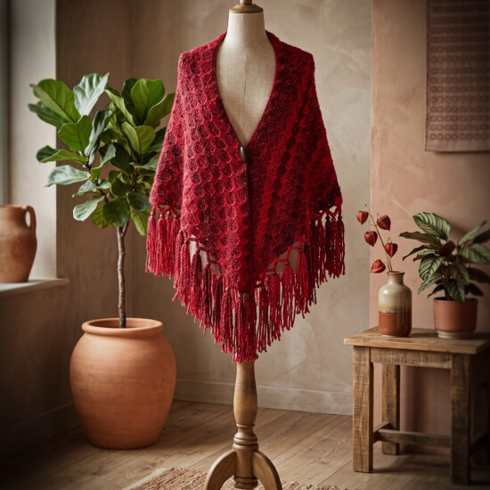 Haakpakket - Omslag sjaal - Red Beauty