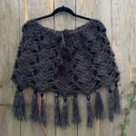 Haakpakket - Korte poncho met franjes