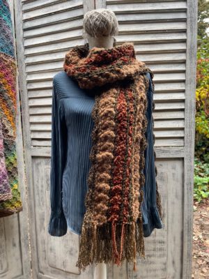 Corneeltje Wol - Mazzel Sjaal (roest) Corneeltje Wol - De Mazzel sjaal