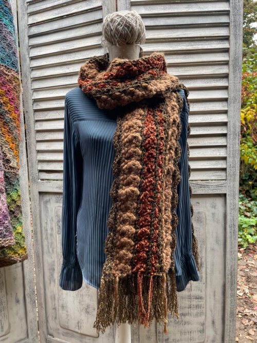 Corneeltje Wol - Mazzel Sjaal (roest) Corneeltje Wol - De Mazzel sjaal