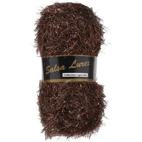 Corneeltje Wol - lurex salsa bruin Lammy Yarns - Salsa Lurex