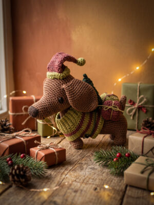 Corneeltje Wol - Kerst-Teckel Cor & Co - Ties de Kerst-Teckel