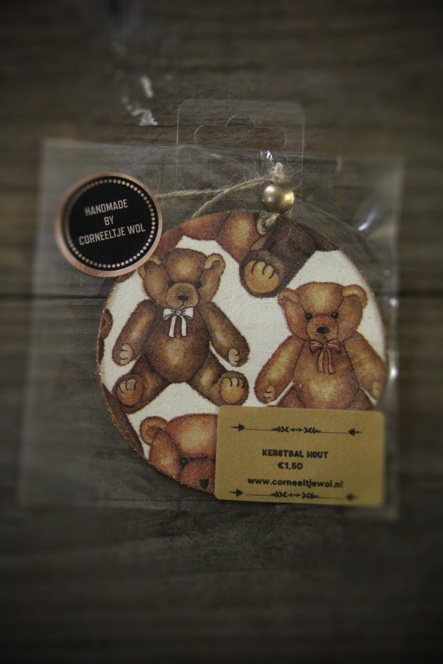 Kerstbal-hanger - Beertjes - Kant & Klaar