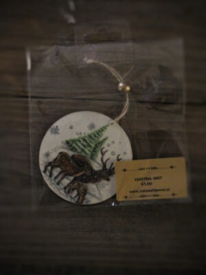 Corneeltje Wol - Kerstbal-hanger herten Kerstbal-hanger - Herten - Kant & Klaar