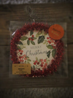 Kersthanger - Merry Christmas (rood) - Kant & Klaar