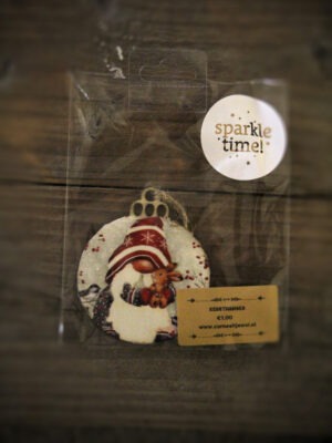 Corneeltje Wol - Kersthanger gnome Kerstbal-hanger - Gnome - Kant & Klaar