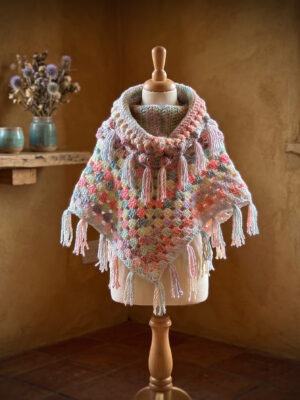 Haakpakket - Kinderponcho granny MC + bonuspatroon Kindercol Nop