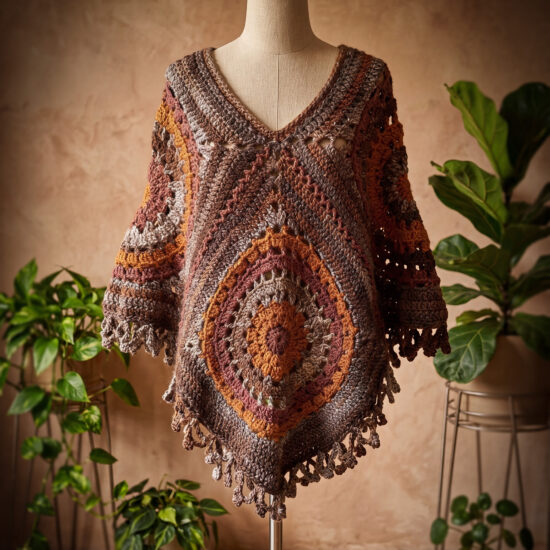 Haakpakket - Circle Cottagespun Poncho