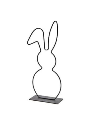 Metalen frame Haas met hangoor 29 cm (zwart)