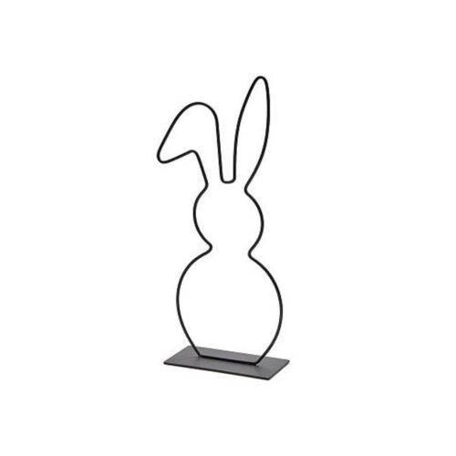 Metalen frame Haas met hangoor 29 cm (zwart)