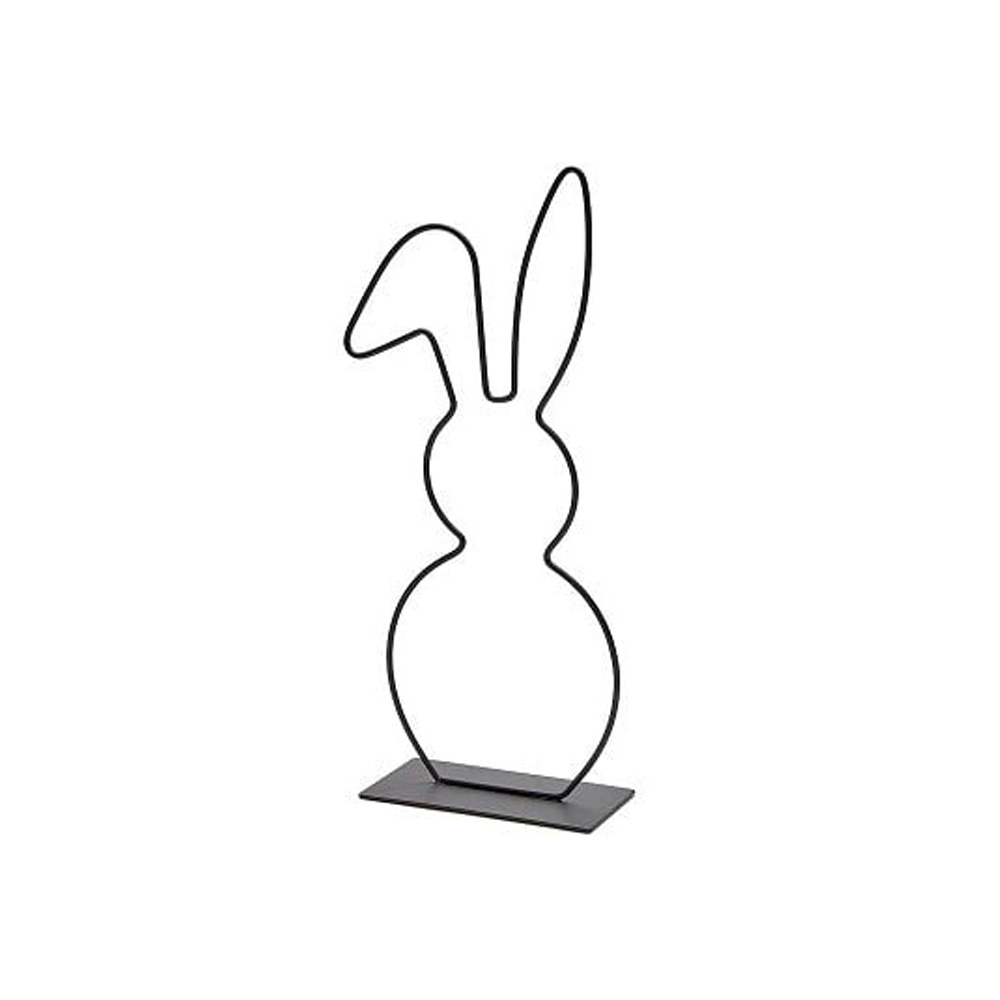 Metalen frame Haas met hangoor 29 cm (zwart)