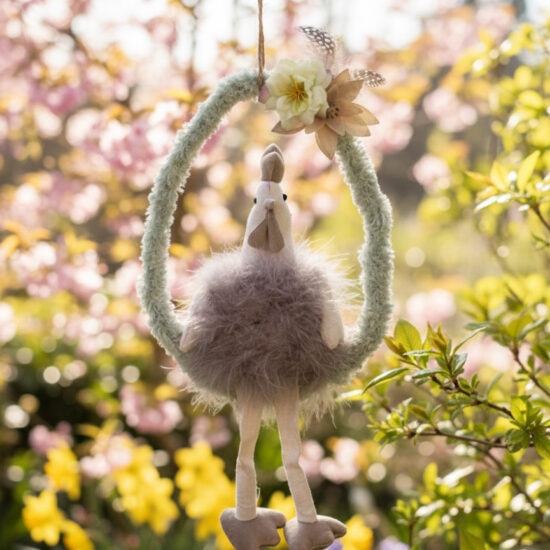 Corneeltje Wol - ei ring met kip LIMITED EDITION: Haakpakket Bonte kip in Ei-ring