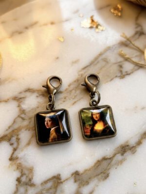 Cor & Co - Steekmarkeerder set Meisje met de Parel & Mona Lisa