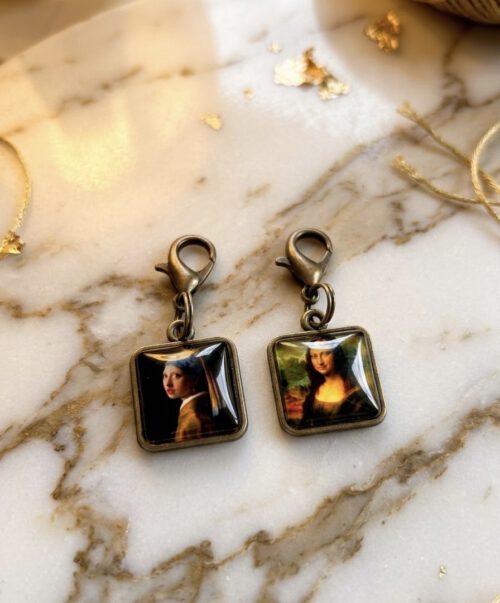 Cor & Co - Steekmarkeerder set Meisje met de Parel & Mona Lisa