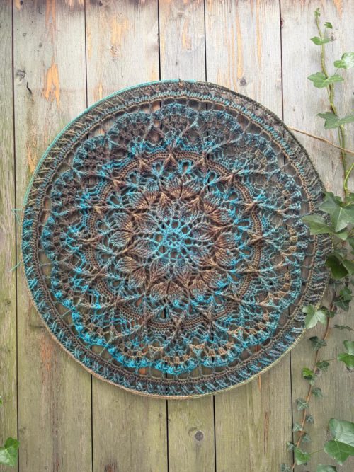 Mandala Emotions - Blauw/bruin tinten - ∅ 80 cm - Kant & Klaar