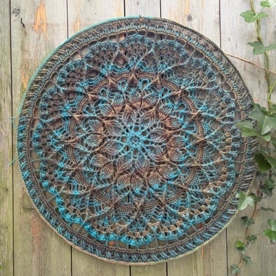 Mandala Emotions - Blauw/bruin tinten - ∅ 80 cm - Kant & Klaar