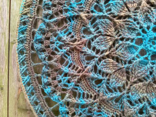 Mandala Emotions - Blauw/bruin tinten - ∅ 80 cm - Kant & Klaar