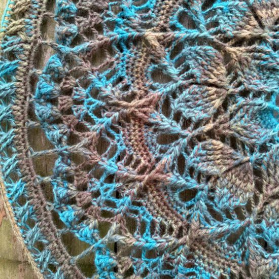 Mandala Emotions - Blauw/bruin tinten - ∅ 80 cm - Kant & Klaar