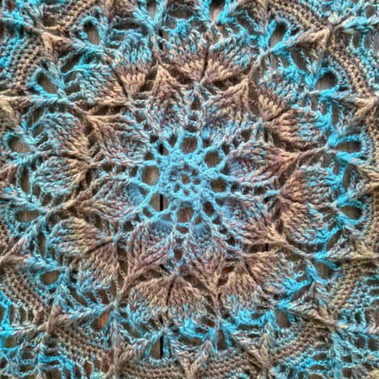 Mandala Emotions - Blauw/bruin tinten - ∅ 80 cm - Kant & Klaar