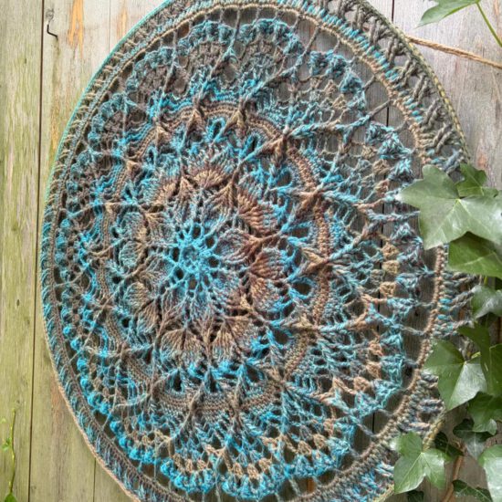 Mandala Emotions - Blauw/bruin tinten - ∅ 80 cm - Kant & Klaar