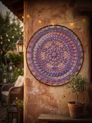 Mandala 80 cm - Paars Gemêleerd - Kant & Klaar