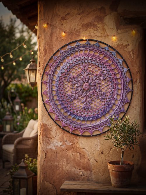 Mandala 80 cm - Paars Gemêleerd - Kant & Klaar