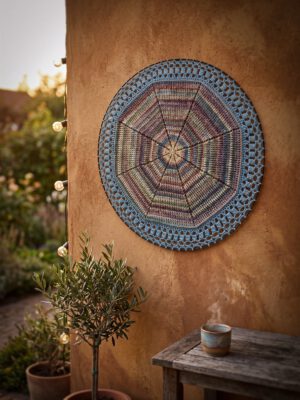 Mandala 80 cm - blauw overloop - Kant & Klaar