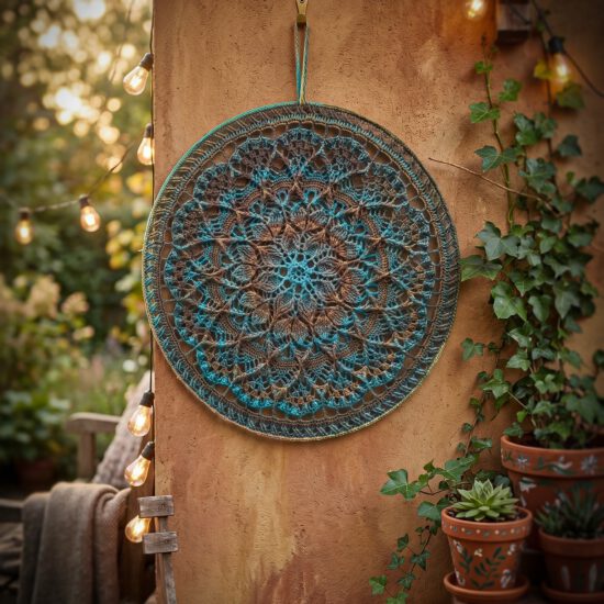Mandala Emotions - Blauw/bruin tinten - ∅ 80 cm - Kant & Klaar