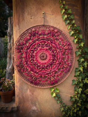 Mandala - 80 cm - roodtinten - Kant & Klaar