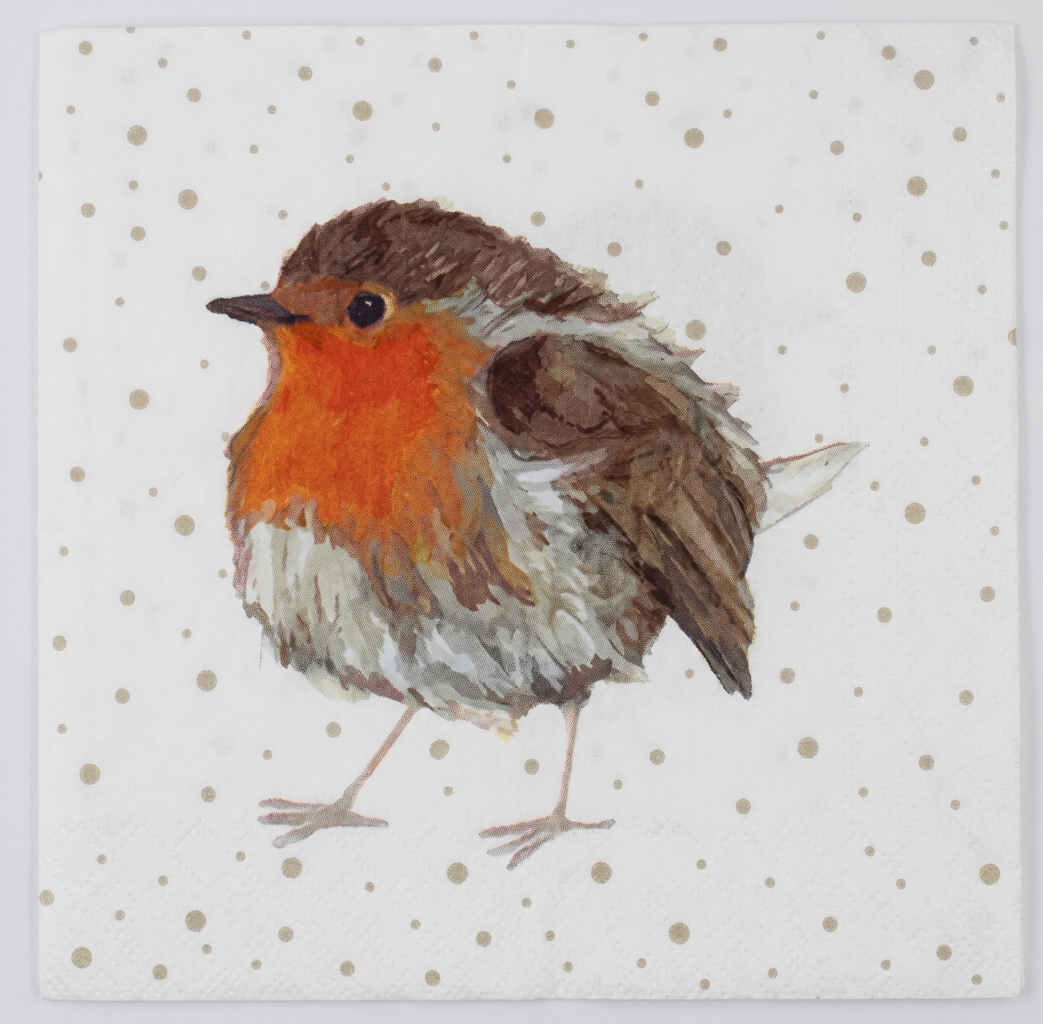 Servet Roodborstje 2 - 33x33 cm