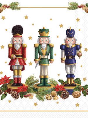 Corneeltje Wol - Servet Bearded nutcracker Servet Bearded nutcracker - 33x33 cm