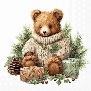 Servet Cuddle bear  - 33x33 cm