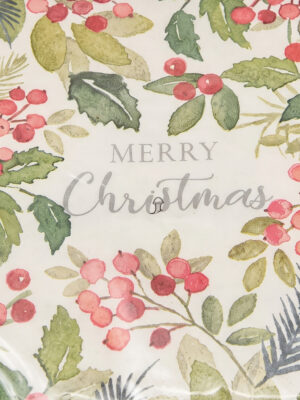 Corneeltje Wol - servet Merry Christmas 1 Servet Merry Christmas 1 - 33x33 cm