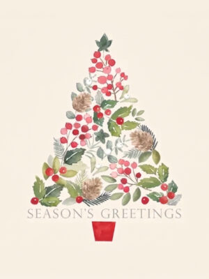 Corneeltje Wol - servet Seasons Greetings Servet Season's Greetings - 33x33 cm