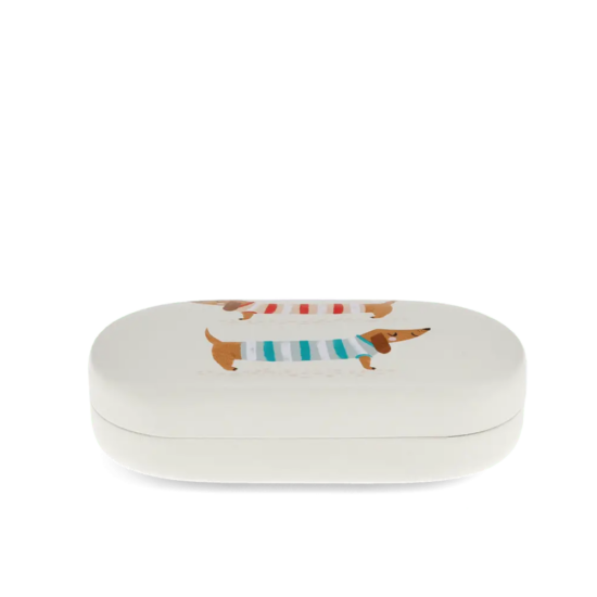 Corneeltje Wol - Brillendoosje met Teckels Brillenkoker met Teckels - Lifestyle Product - Ties de Teckel