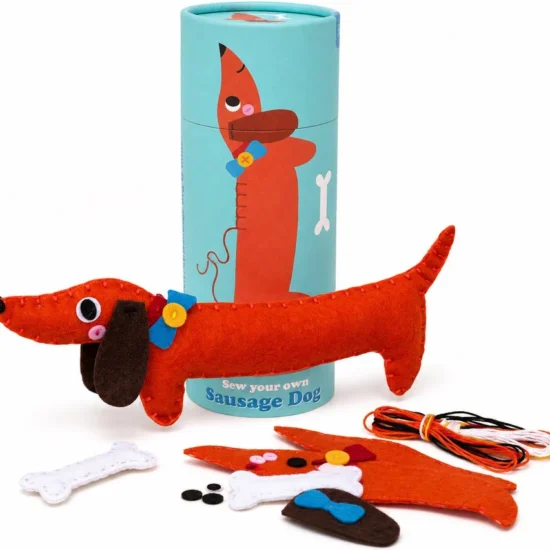 DIY Vilt Knutselkit – Maak je eigen Teckeltje + Bijbehorende Teckeldoos