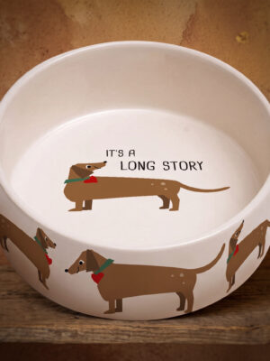 Its a long story voerbak - Ties de Teckel - Lifestyle Product