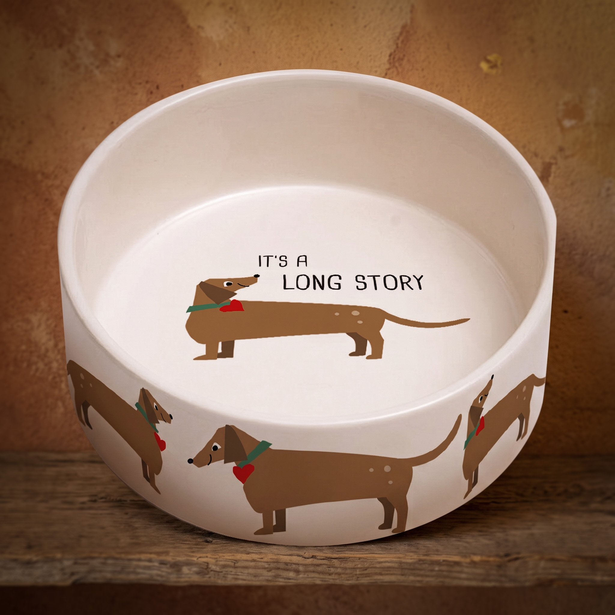 Corneeltje Wol - Its a long story bak - Ties de Teckel Its a long story voerbak - Ties de Teckel - Lifestyle Product