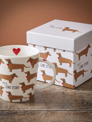 Its a lang story Teckel Mok + Cadeaudoos - Ties de Teckel - Lifestyle Product