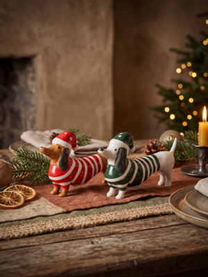 Kerstteckel Peper & Zout stel - Lifestyle Product - Ties de Teckel