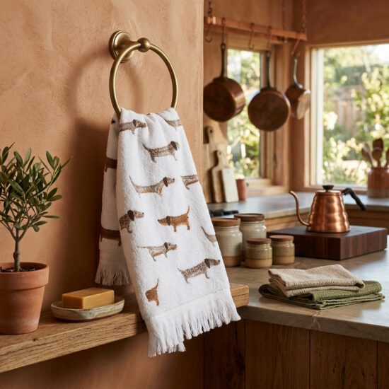 Gastendoekje Teckels 1 - Clayre & Eef - Ties de Teckel Lifestyle product