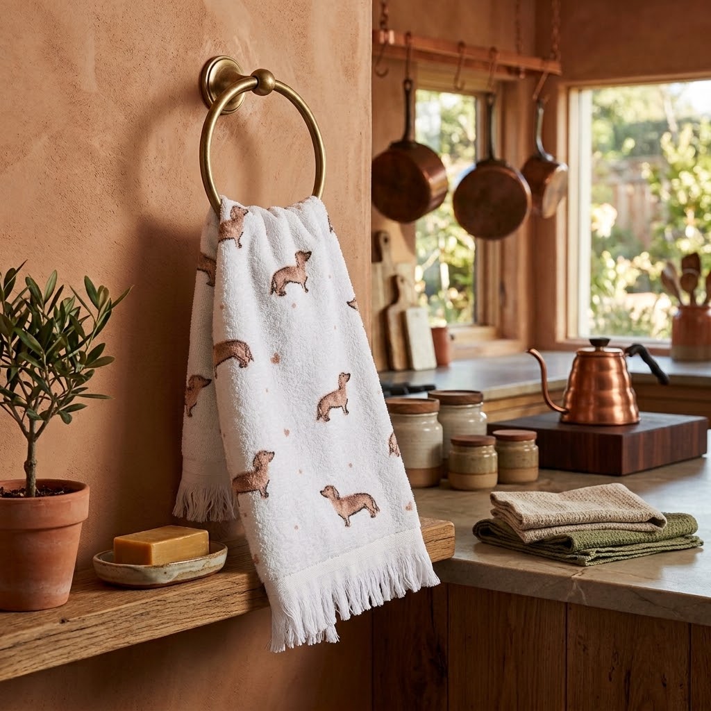 Gastendoekje Teckels 3 - Clayre & Eef - Ties de Teckel Lifestyle product